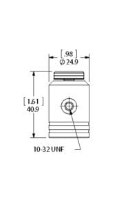 Seavent Relief Valve Double Dual Seal Vacuum/Fill Attachment dimensions