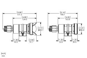 HD Multi SeaCam Coax dimensions
