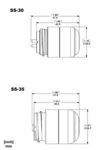 SS Series dimensions