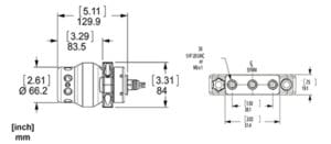 SeaLite® Sphere 6500 Drawing with dimensions
