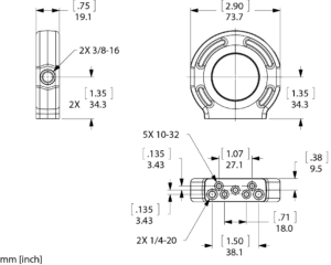 ML-DMC Bracket Line Drawing