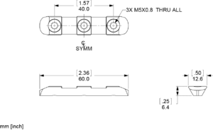 MRD Bracket Line Drawing