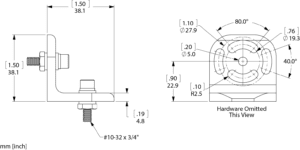 UBSL Bracket Line Drawing