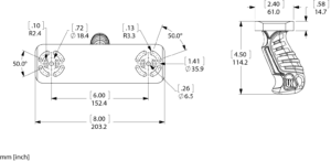 UHG Bracket Line Drawing