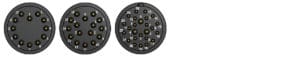 SubConn Circular 12, 16, and 25 Contact Male Faceview