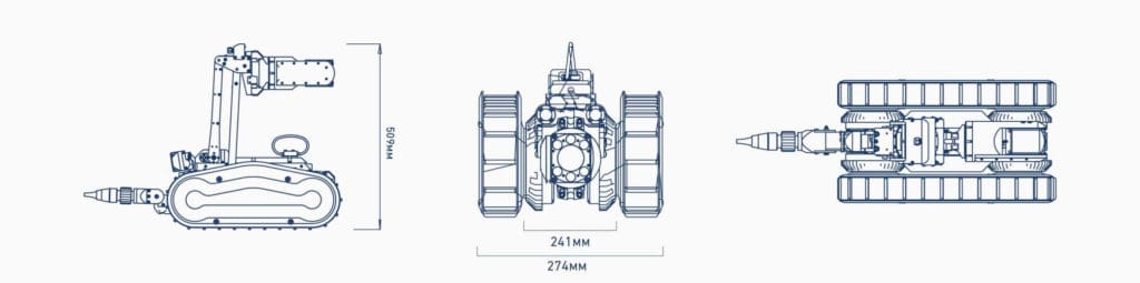 DT340 Pipe Crawler Spec Highlights