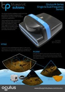 Blueprint Subsea Oculus M-series dual frequency sonars data sheet