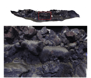 Volcanic, constructional fault scarp