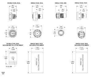 SeaVent Relief Valves Line Drawings