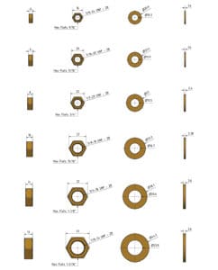 Nuts and washers