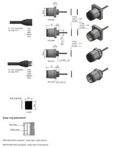 SubConn Metal Shell 2400 - 6, 8 and 10 contacts