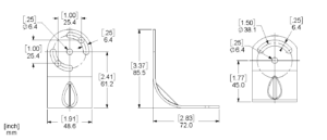 L-Bracket Line Drawing