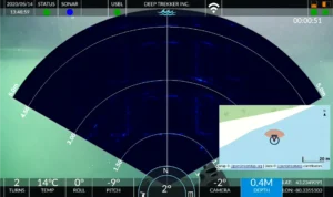 Mission Planner UI with sonar and navication